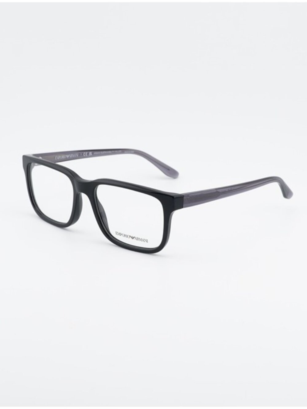 Emporio Armani EA3218 5017 Eyeglasses Black 55 mm Rectangle Frame